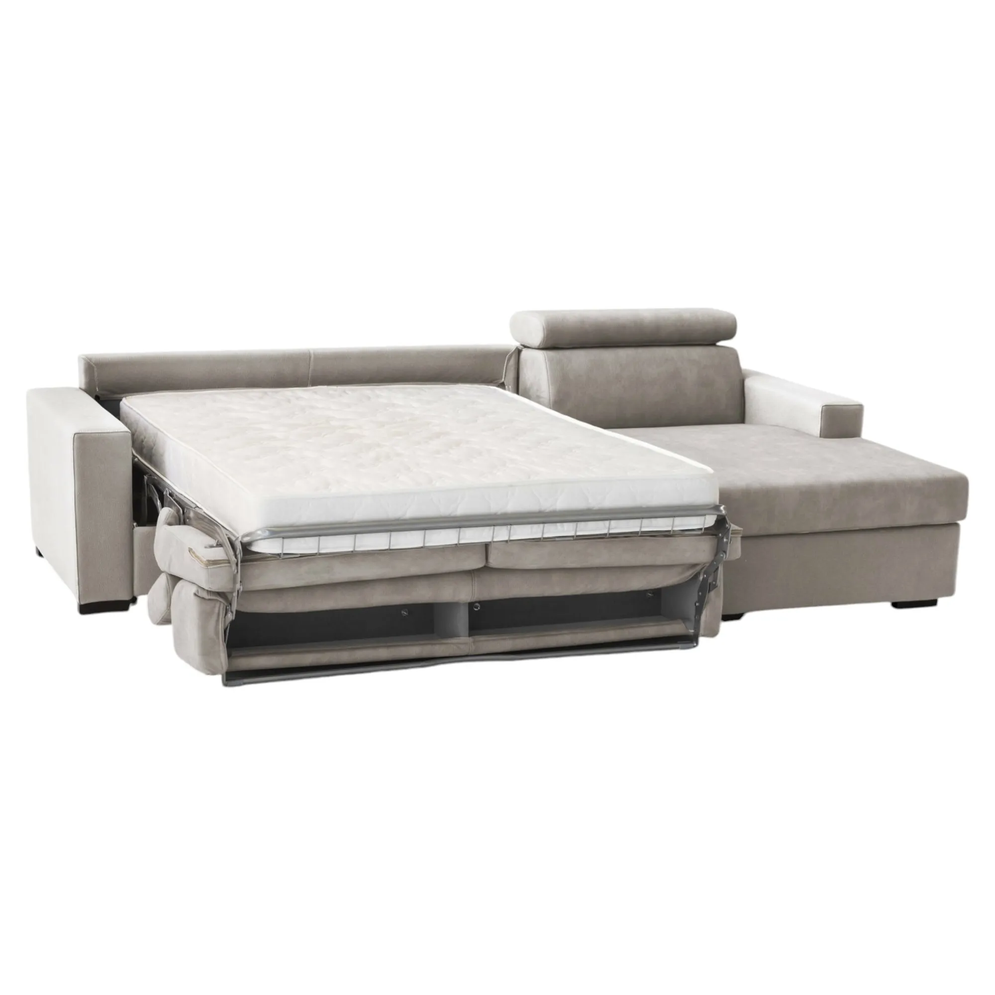 Divano letto con penisola Alibella, Cm 260x95h85,<Dmora Cheap