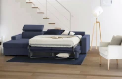 Divano letto con penisola Aloet, Cm 260x95h85,<Dmora Clearance