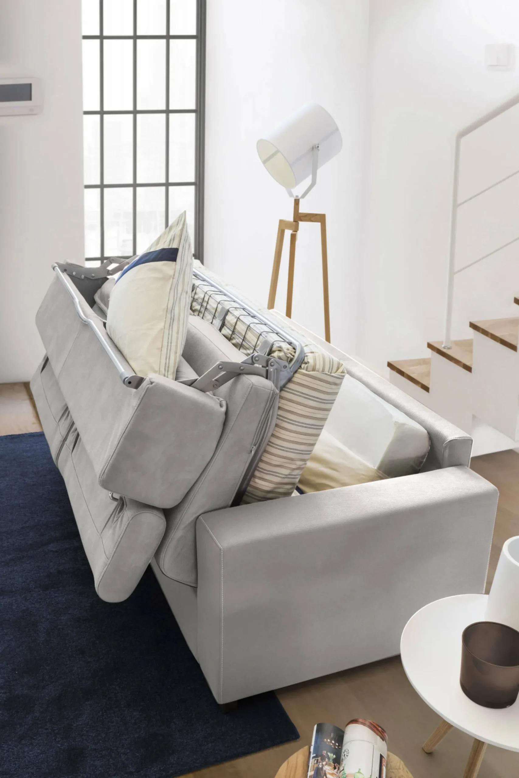 Divano letto con penisola Daaki, Cm 260x95h90,<Dmora Shop