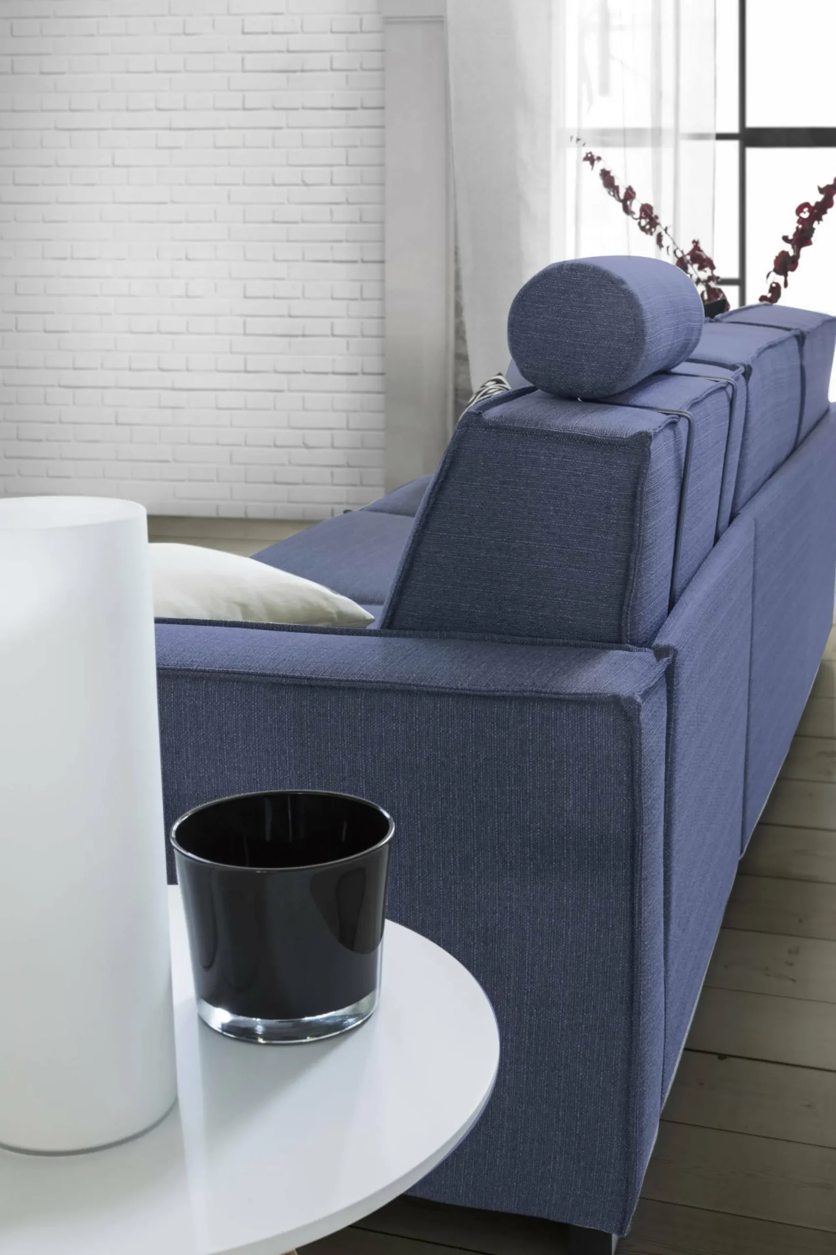 Divano letto con penisola Achico, Cm 280x95h90,<Dmora Flash Sale
