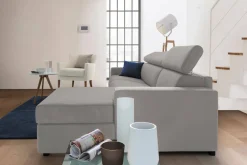 Divano letto con penisola Allevatore, Cm 280x95h85,<Dmora New