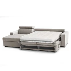 Divano letto con penisola Alibabah, Cm 280x95h85,<Dmora Outlet