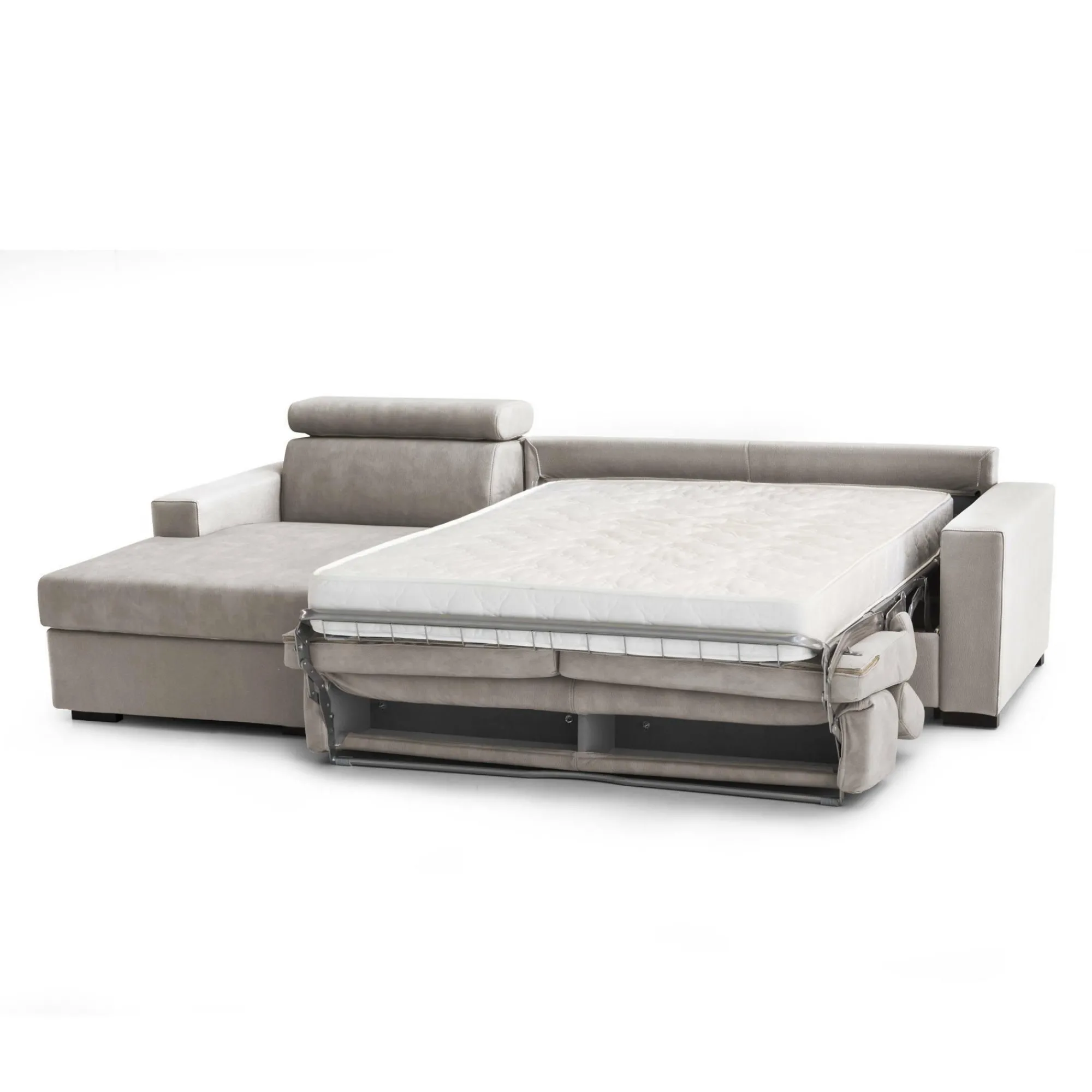 Divano letto con penisola Alibabah, Cm 280x95h85,<Dmora Outlet