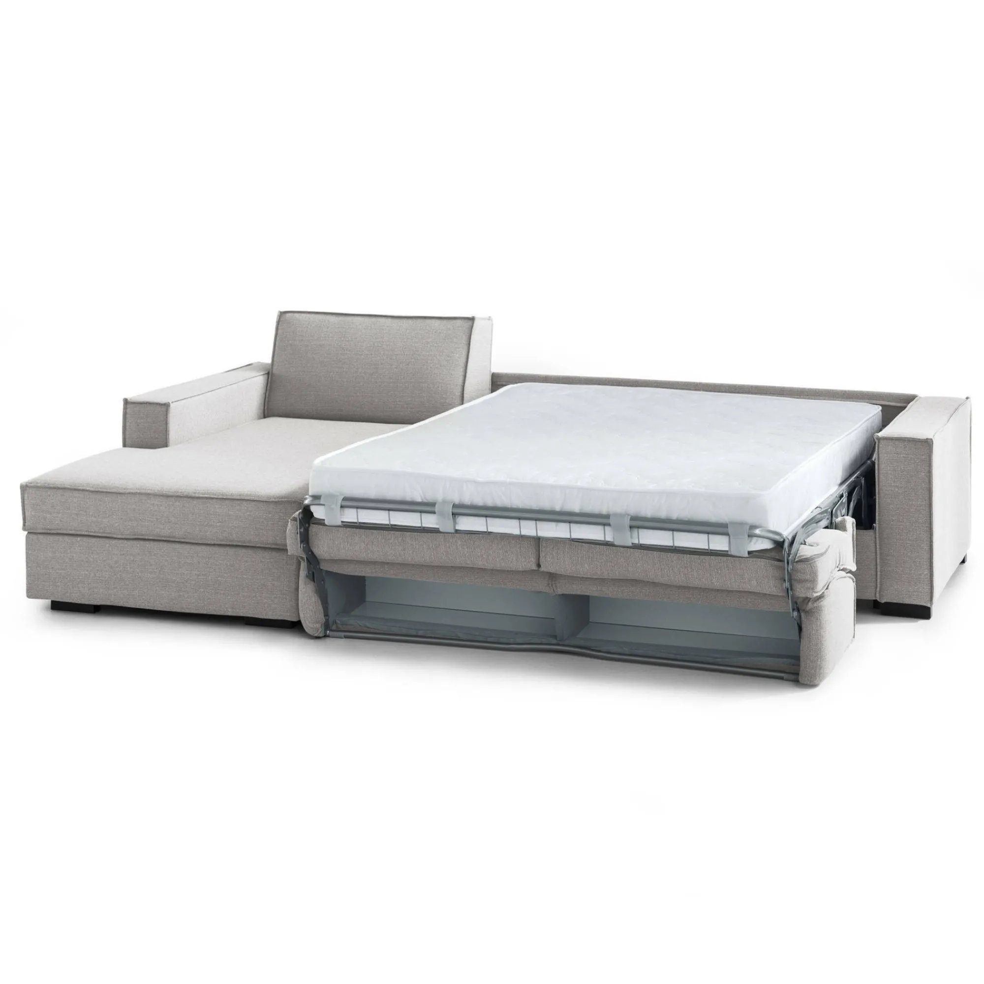 Divano letto con penisola Albenga, Cm 260x95h90,<Dmora Online