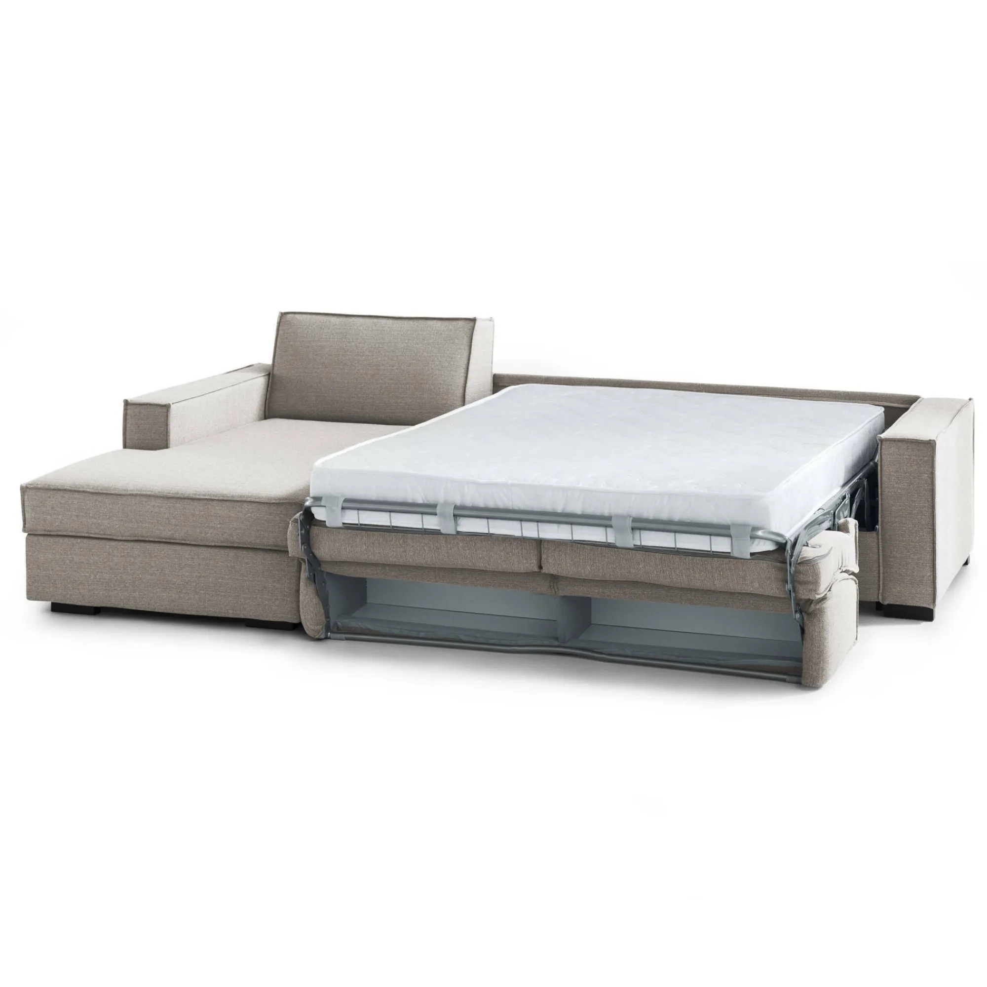 Divano letto con penisola Albenga, Cm 260x95h90,<Dmora Online