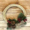 Ghirlanda da Natale Choiwan, 30x30 h3 cm, Verde e Giallo<Dmora Shop