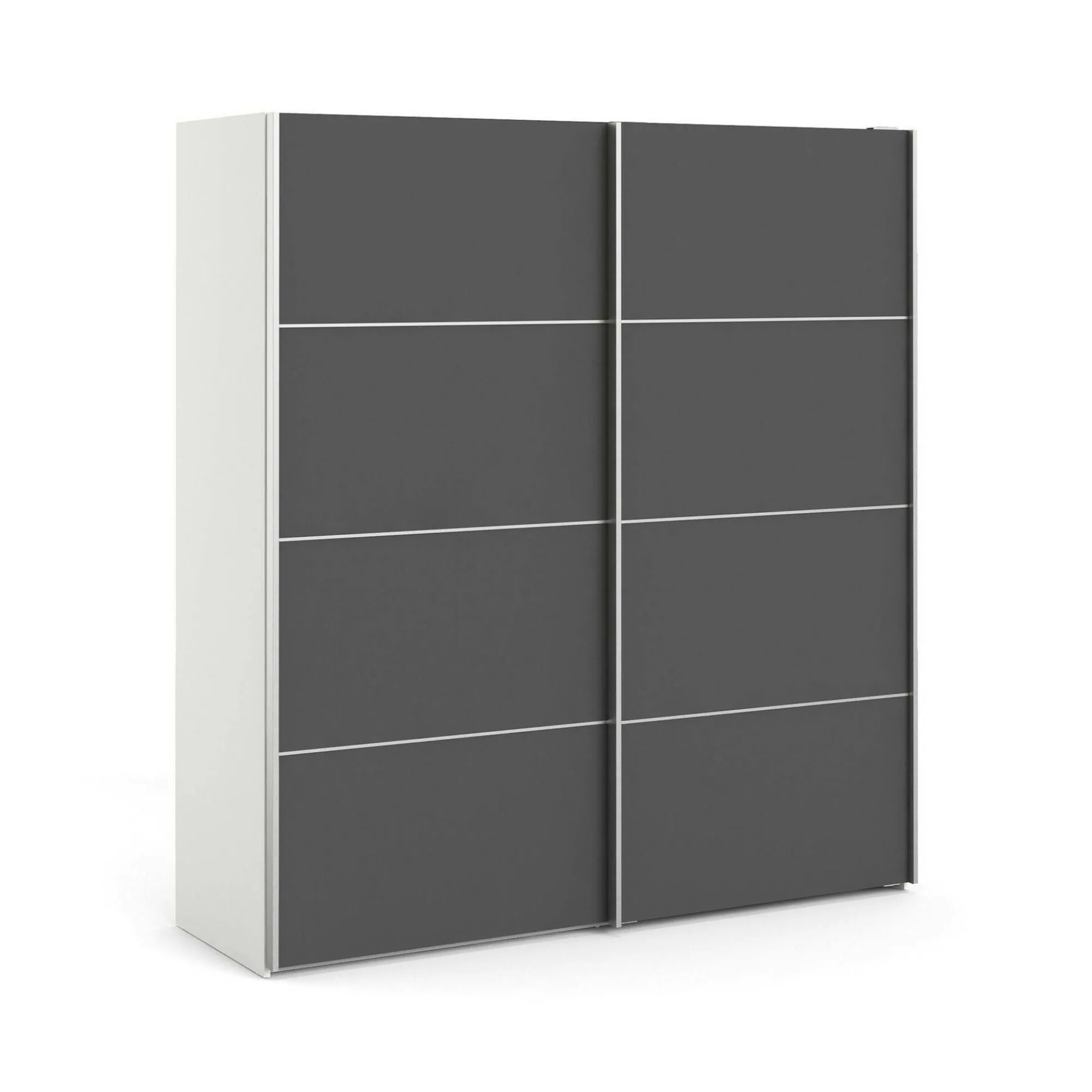 Guardaroba 2 ante Accadia, 182x64 h202 cm, Bianco<Dmora Outlet