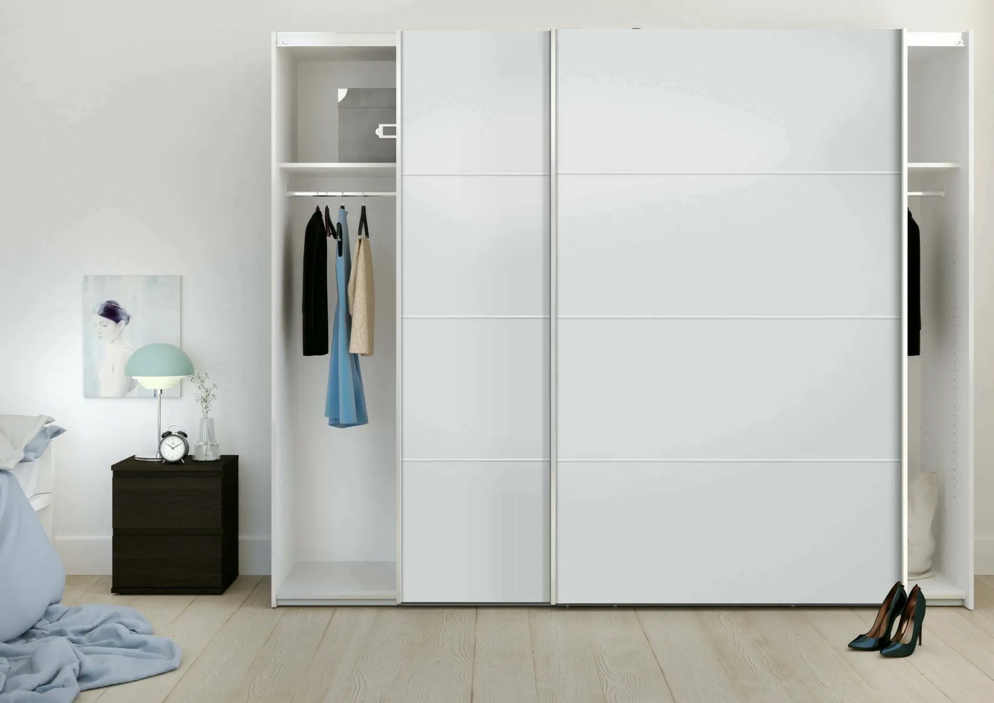 Guardaroba 2 ante Acerno, 243x64 h202 cm,<Dmora Best Sale