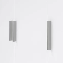 Guardaroba 3 ante Albacore, 50x118 h201 cm, Quercia e Bianco<Dmora Outlet