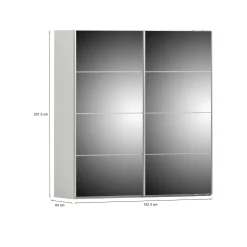Guardaroba 2 ante Albi, 182x64 h202 cm,<Dmora Best