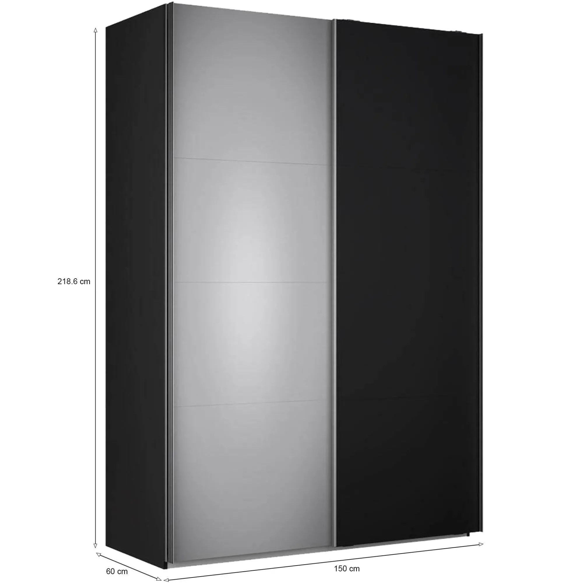 Guardaroba 2 ante Alfano, 60x150 h219 cm,<Dmora Store
