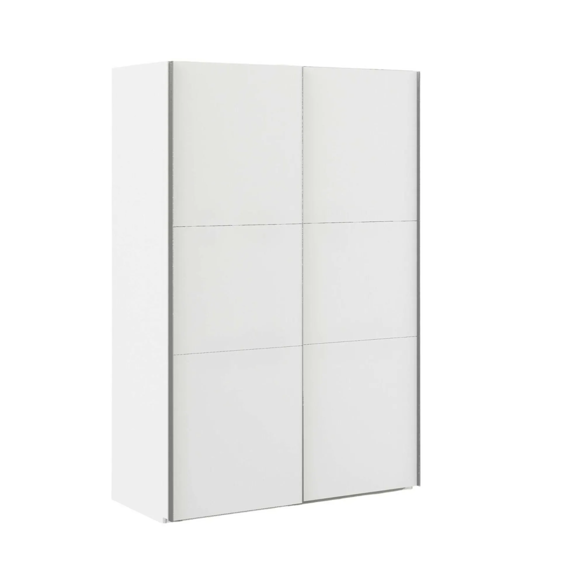Guardaroba 2 ante Almese, 68x147 h220 cm, Bianco e Grigio<Dmora Flash Sale