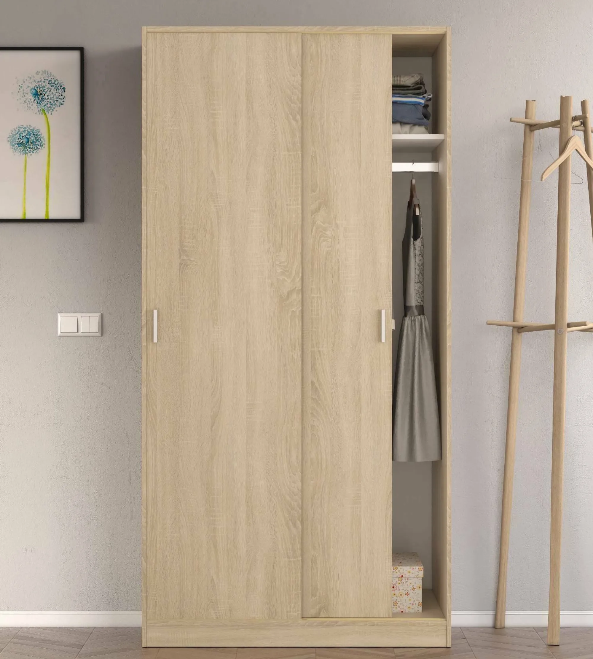 Guardaroba 2 ante Alt, 100x50h200 cm,<Dmora Store