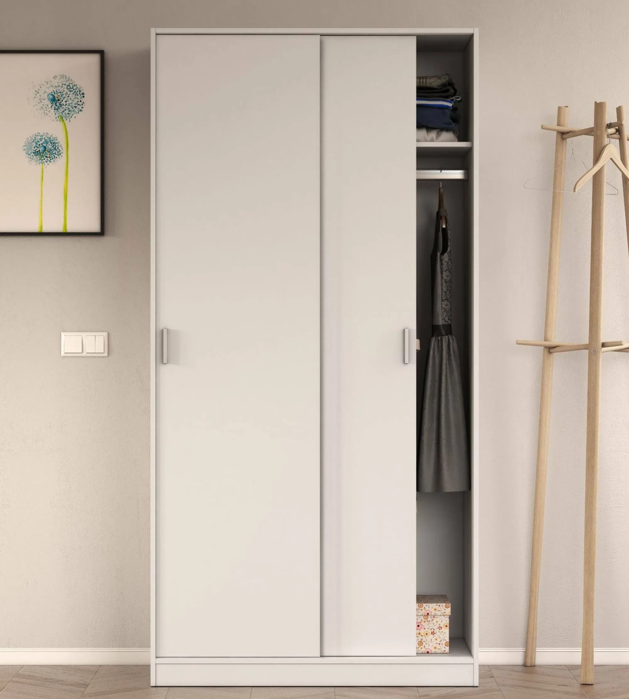 Guardaroba 2 ante Alt, 100x50h200 cm,<Dmora Online