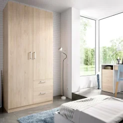 Guardaroba 2 ante Amp, 100x52h215 cm,<Dmora Outlet