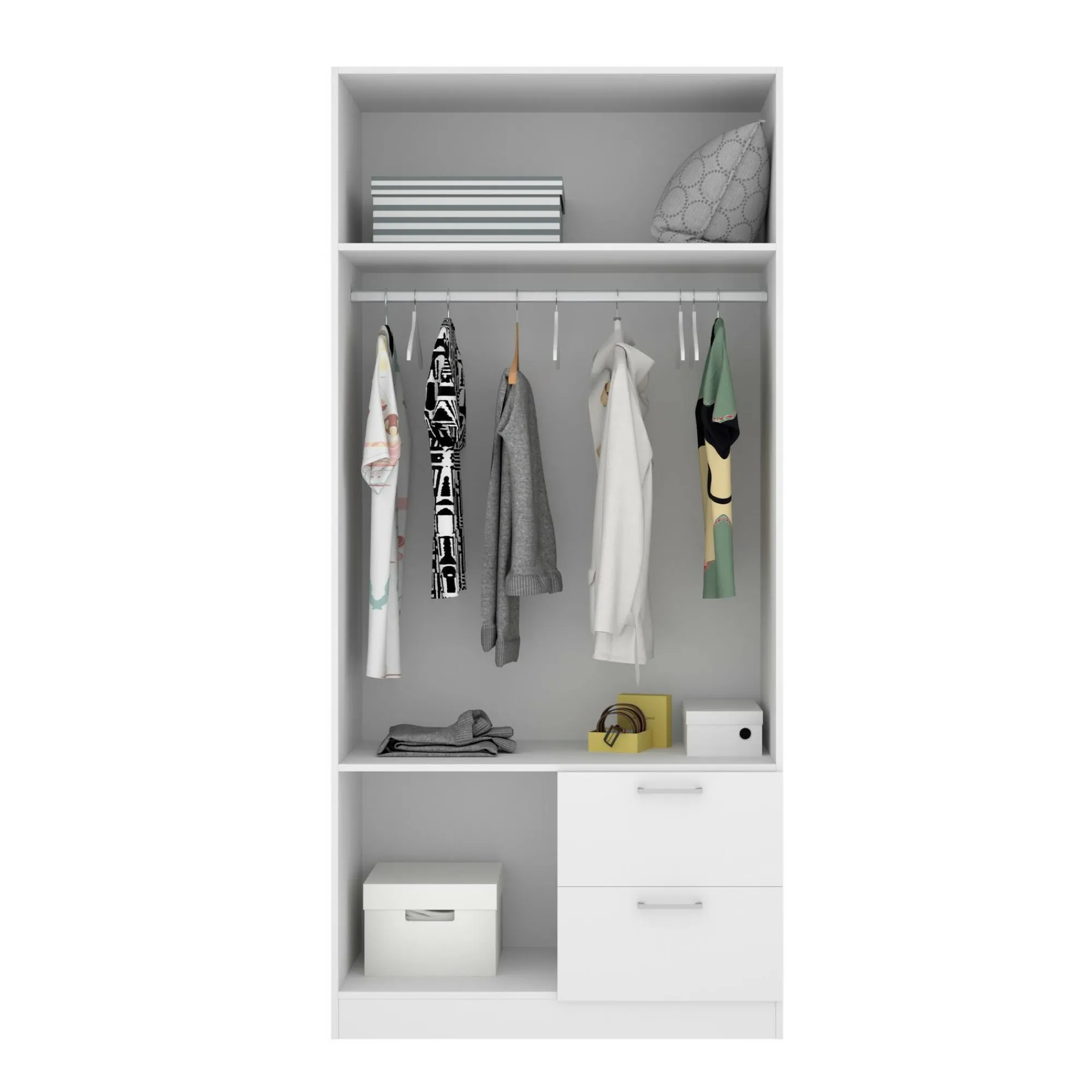 Guardaroba 2 ante Amp, 100x52h215 cm,<Dmora Shop