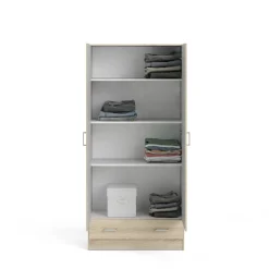 Guardaroba 2 ante Amylya, 79x36 h170 cm,<Dmora Clearance