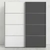 Guardaroba 2 ante Anela, 182x64 h202 cm, Bianco<Dmora Hot