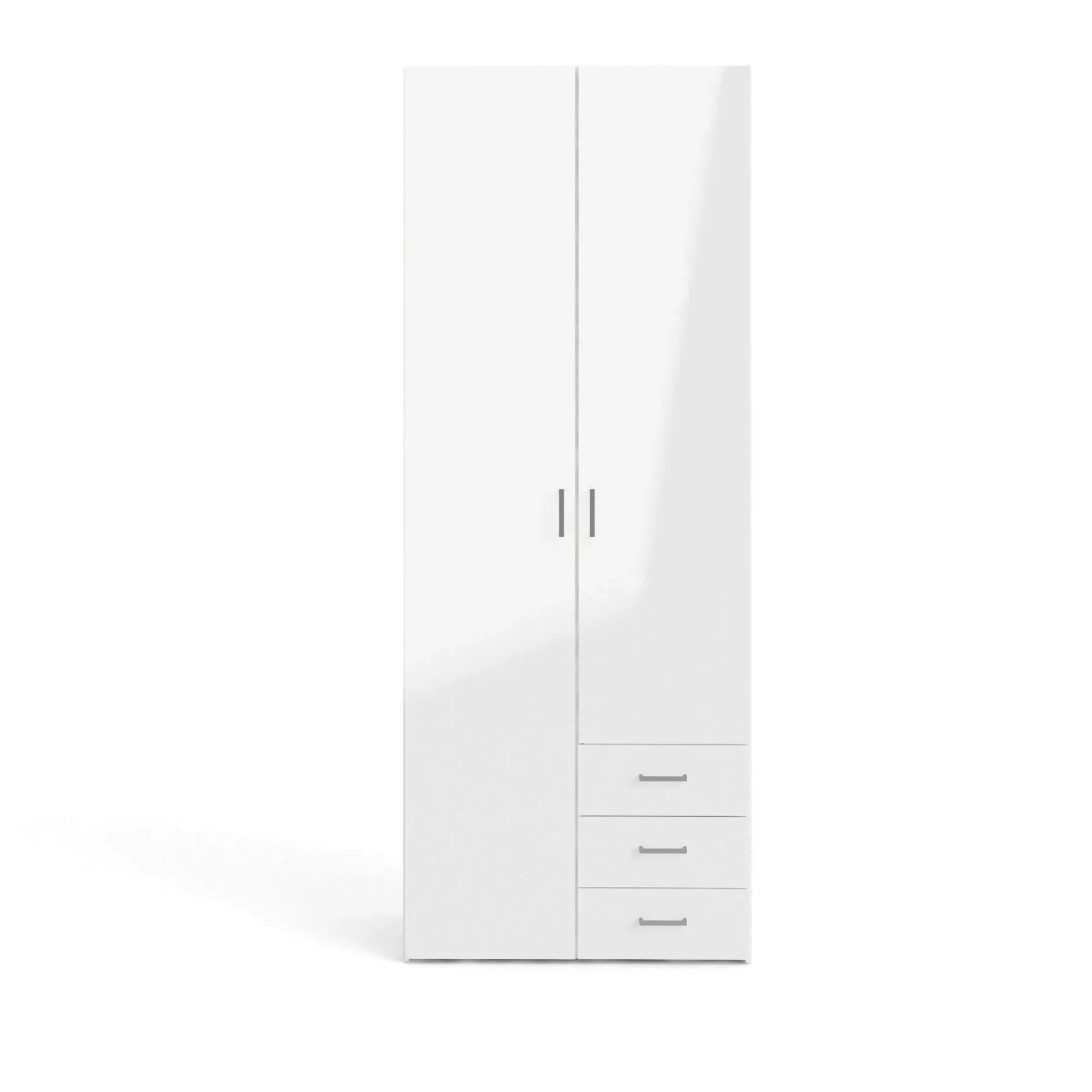 Guardaroba 2 ante Apollina, 78x50 h200 cm, Bianco<Dmora Cheap