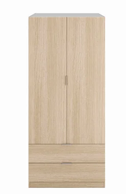 Guardaroba 2 ante Appadu, 81x52h180 cm,<Dmora Cheap