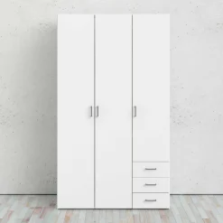 Guardaroba 3 ante Aquilone, 115x49 h200 cm,<Dmora Sale