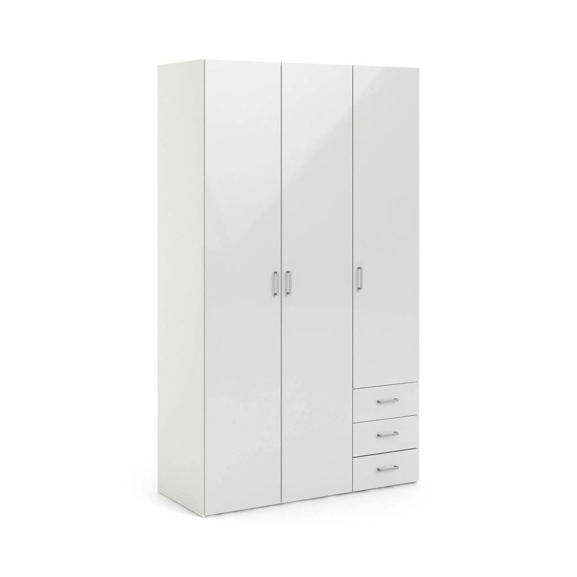 Guardaroba 3 ante Aquilone, 116x50 h200 cm, Bianco<Dmora Flash Sale
