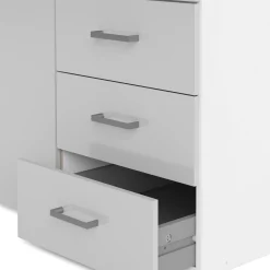 Guardaroba 3 ante Aquilone, 116x50 h200 cm, Bianco<Dmora Flash Sale