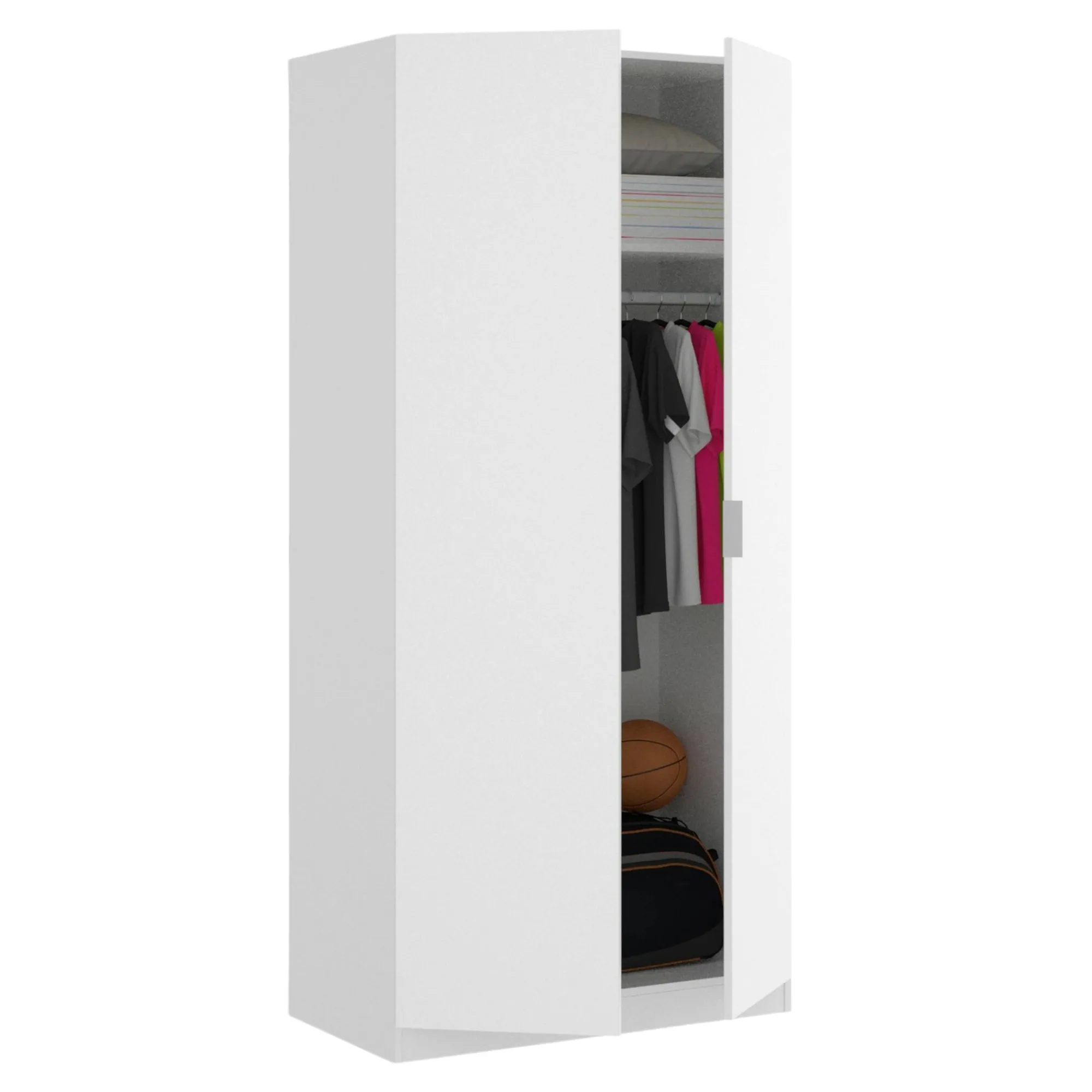 Guardaroba 2 ante Artu, 81x52h184 cm,<Dmora Outlet