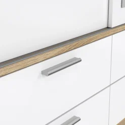 Guardaroba 3 ante Astrolabio, 181x60 h200 cm, Quercia e Bianco<Dmora Flash Sale