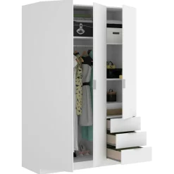 Guardaroba 3 ante Astru, 121x52h184 cm,<Dmora Shop