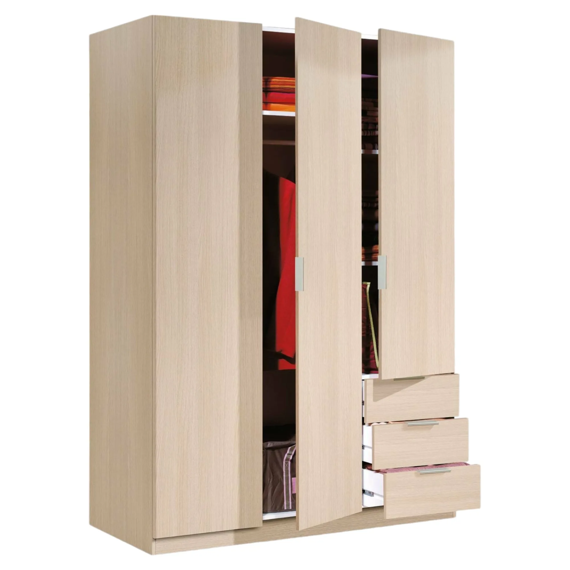 Guardaroba 3 ante Astuzzia, 121x52h180 cm,<Dmora Sale