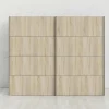 Guardaroba 2 ante Avelengo, 243x64 h202 cm, Bianco e Quercia<Dmora Best Sale