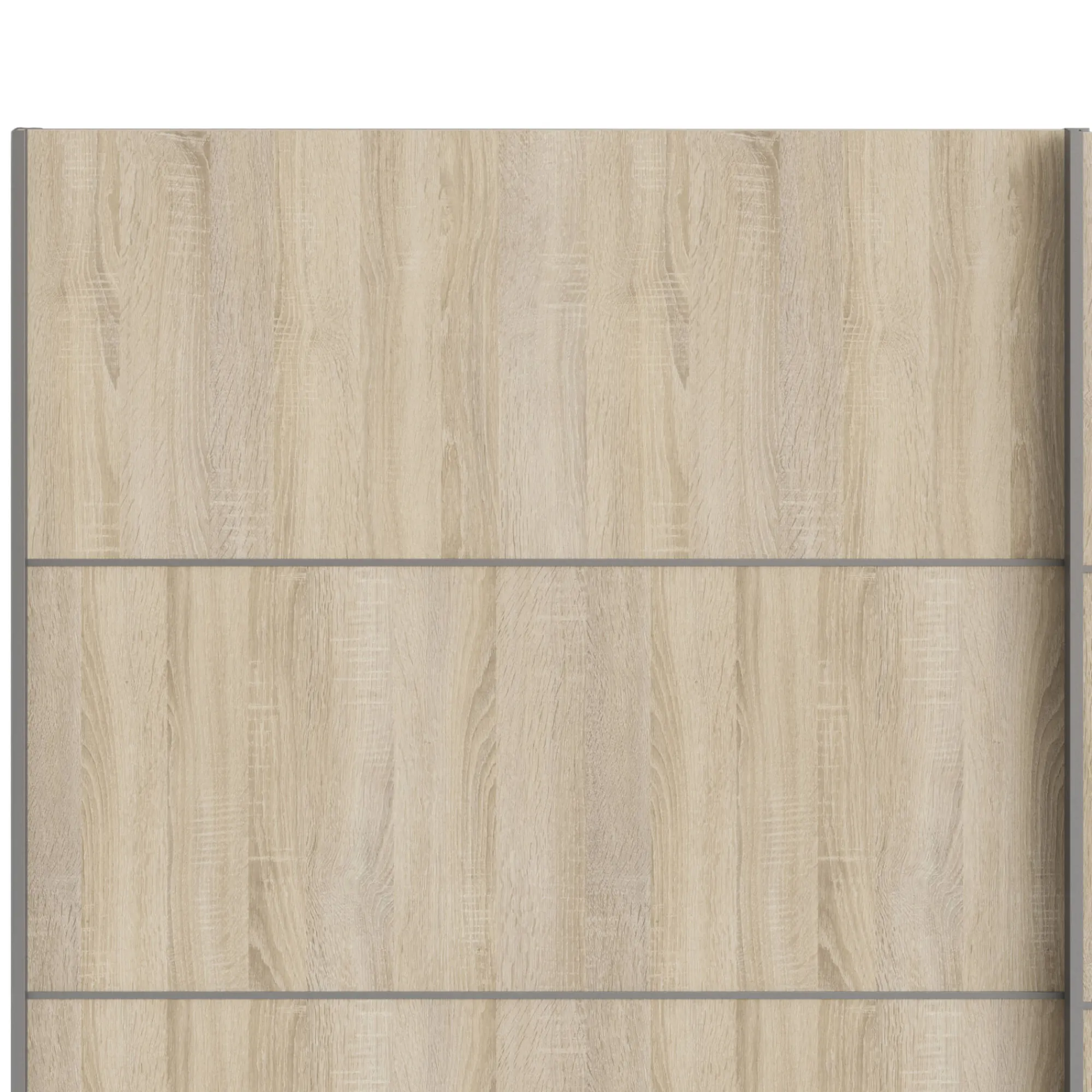 Guardaroba 2 ante Avelengo, 243x64 h202 cm, Bianco e Quercia<Dmora Best Sale