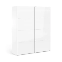 Guardaroba 2 ante Badesse, 62x182 h220 cm, Bianco<Dmora Fashion