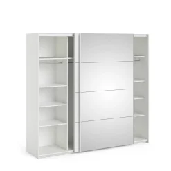 Guardaroba 2 ante Catalina, 61x243 h220 cm, Bianco<Dmora New