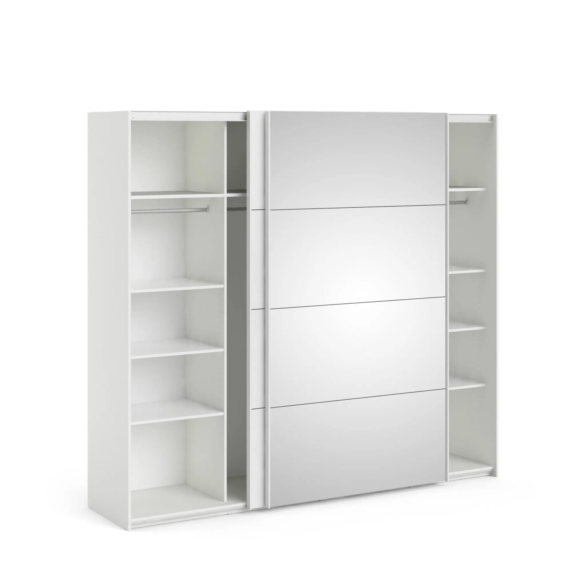 Guardaroba 2 ante Catalina, 61x243 h220 cm, Bianco<Dmora New