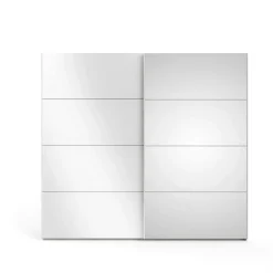 Guardaroba 2 ante Catalina, 61x243 h220 cm, Bianco<Dmora New