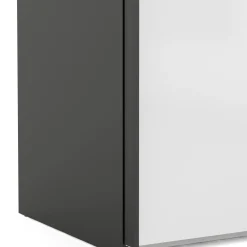 Guardaroba 2 ante Catalina, 61x243 h220 cm, Nero e Bianco<Dmora Online