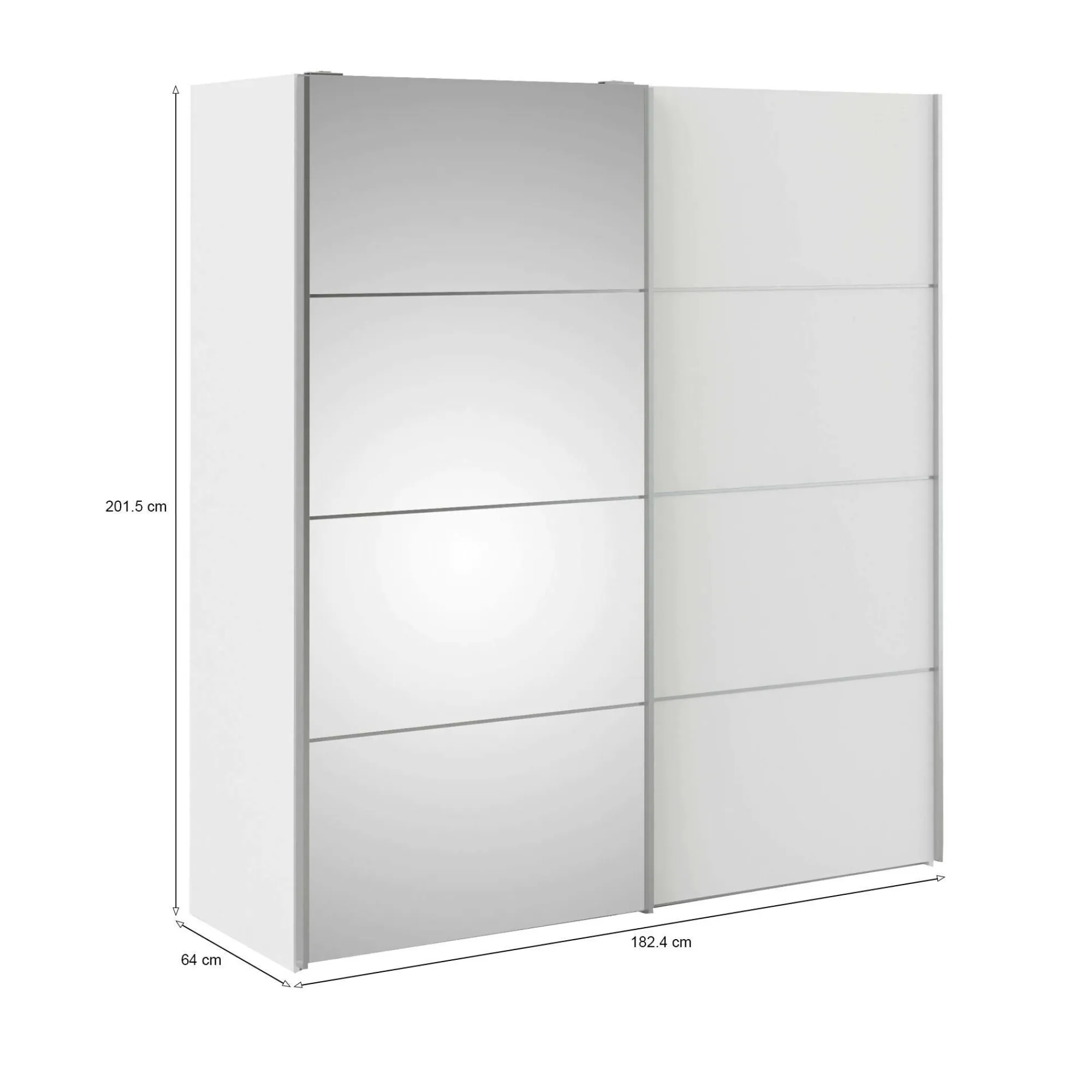 Guardaroba 2 ante Cerreto, 182x64 h202 cm,<Dmora Best Sale