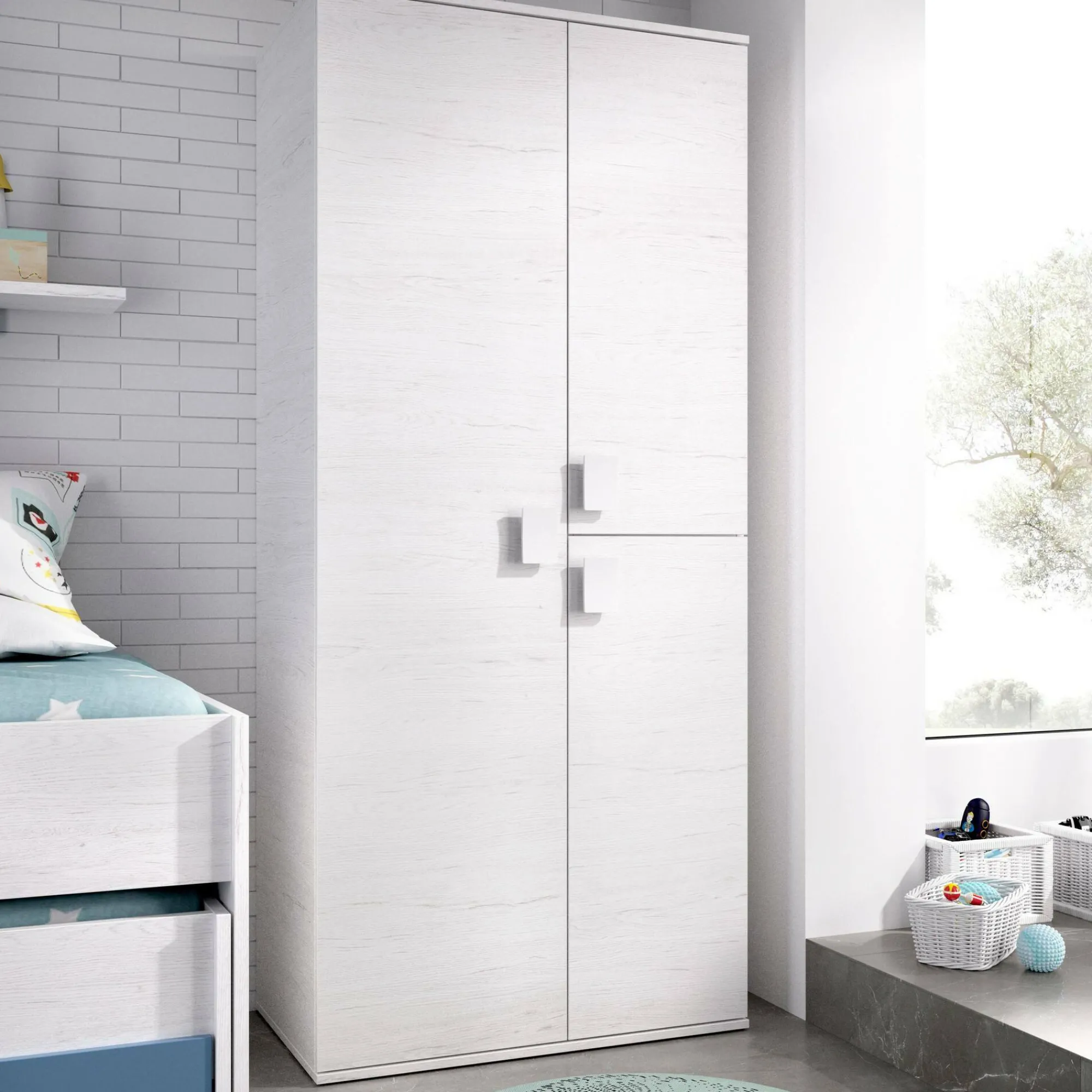 Guardaroba 3 ante Dmagnan, 90x53h202 cm,<Dmora Clearance