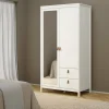 Guardaroba 2 ante Dscarlat, 58x102 h199 cm,<Dmora Store