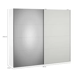 Guardaroba 2 ante Dschwoc, 60x250 h219 cm,<Dmora Outlet