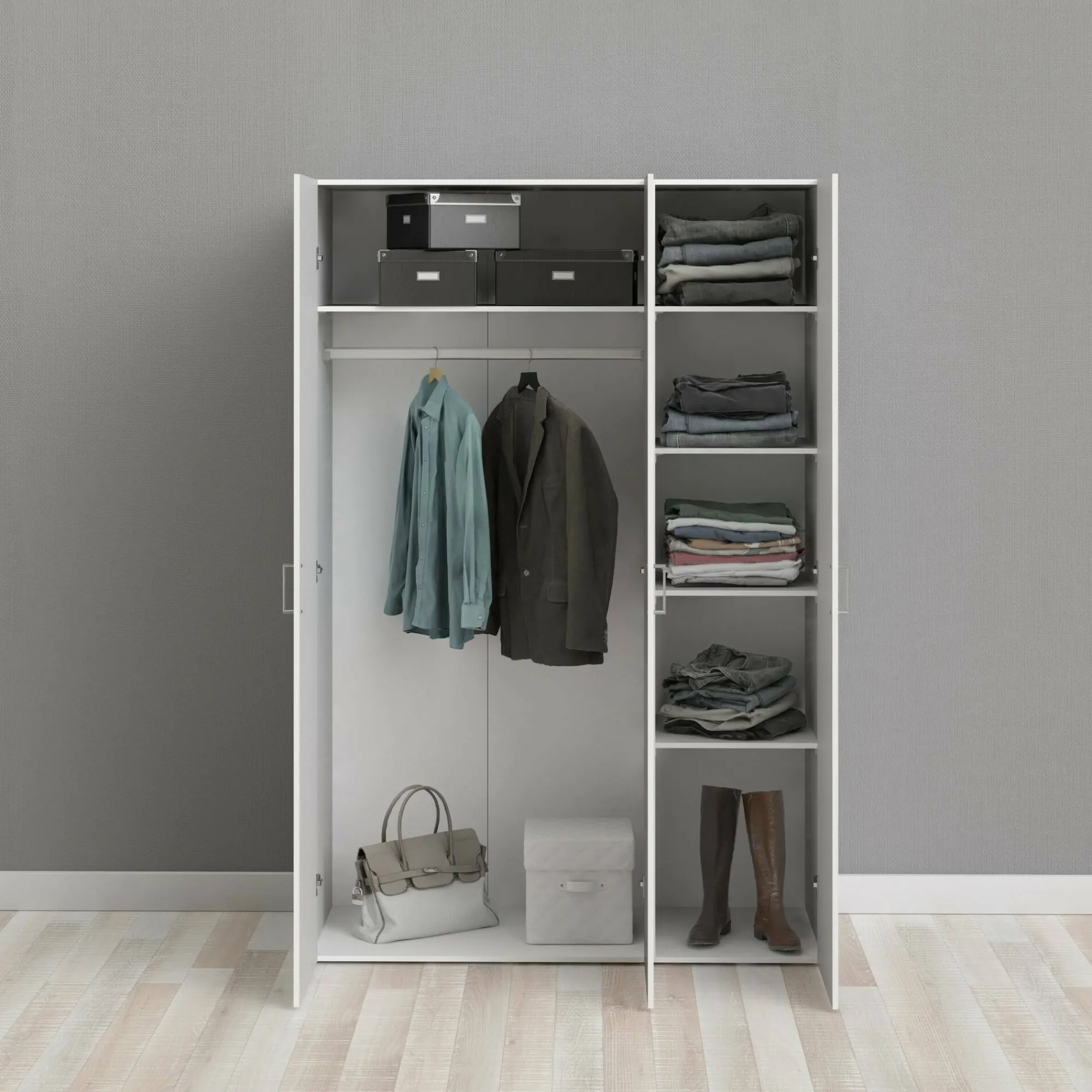 Guardaroba 3 ante Dsegr, 115x49 h175 cm,<Dmora Outlet