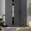 Guardaroba 3 ante Dsenk, 50x147 h200 cm,<Dmora Flash Sale