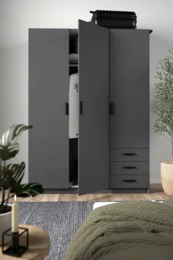Guardaroba 3 ante Dsenk, 50x147 h200 cm,<Dmora Flash Sale
