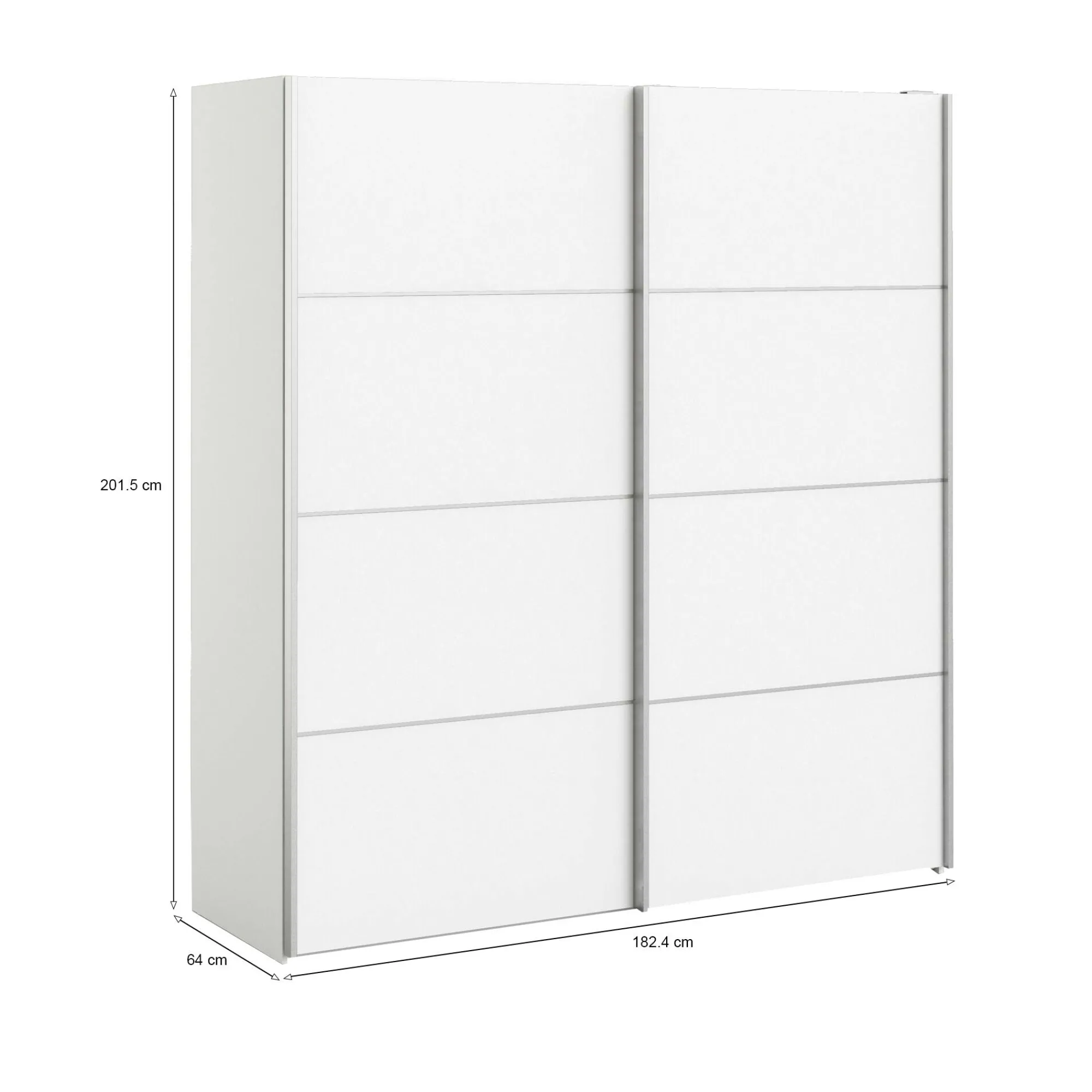 Guardaroba 2 ante Dsoldan, 182x64 h202 cm,<Dmora Store