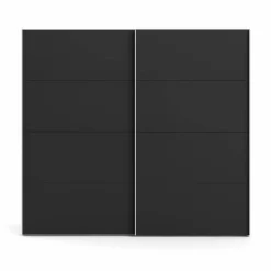 Guardaroba 2 ante Dspinos, 61x243 h220 cm, Bianco e Nero<Dmora Discount