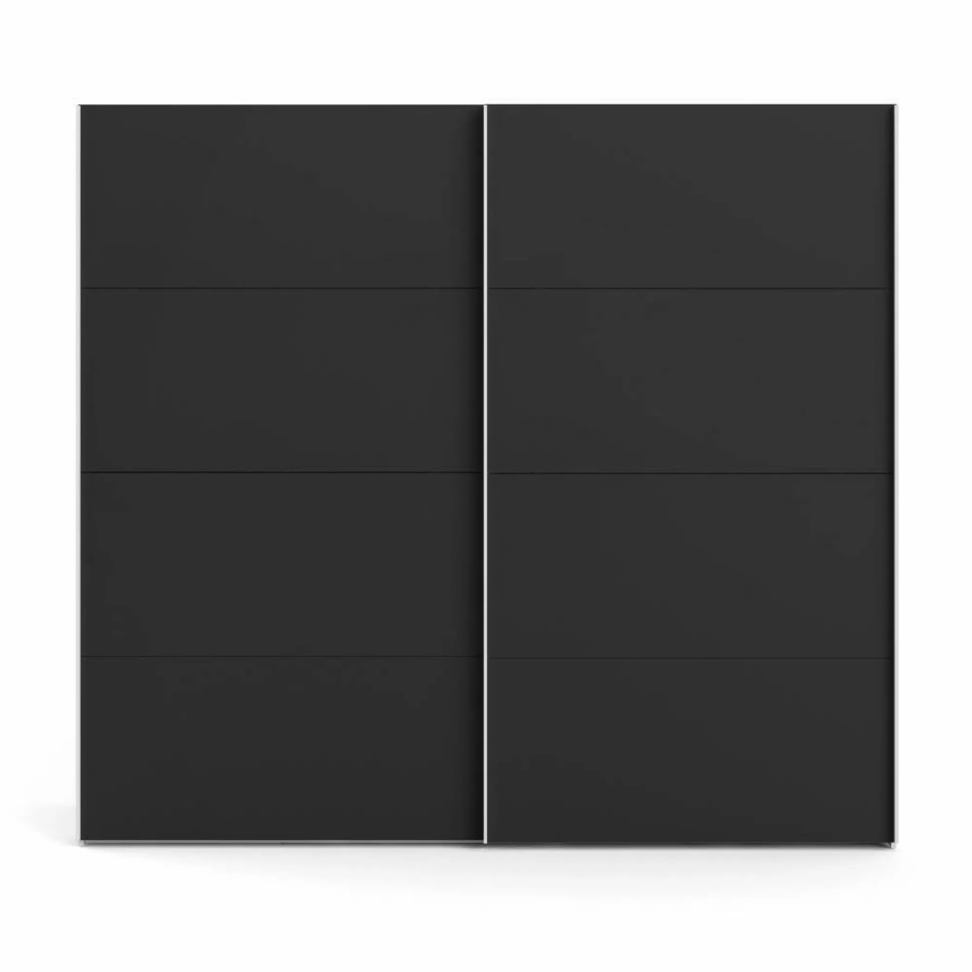 Guardaroba 2 ante Dspinos, 61x243 h220 cm, Bianco e Nero<Dmora Discount