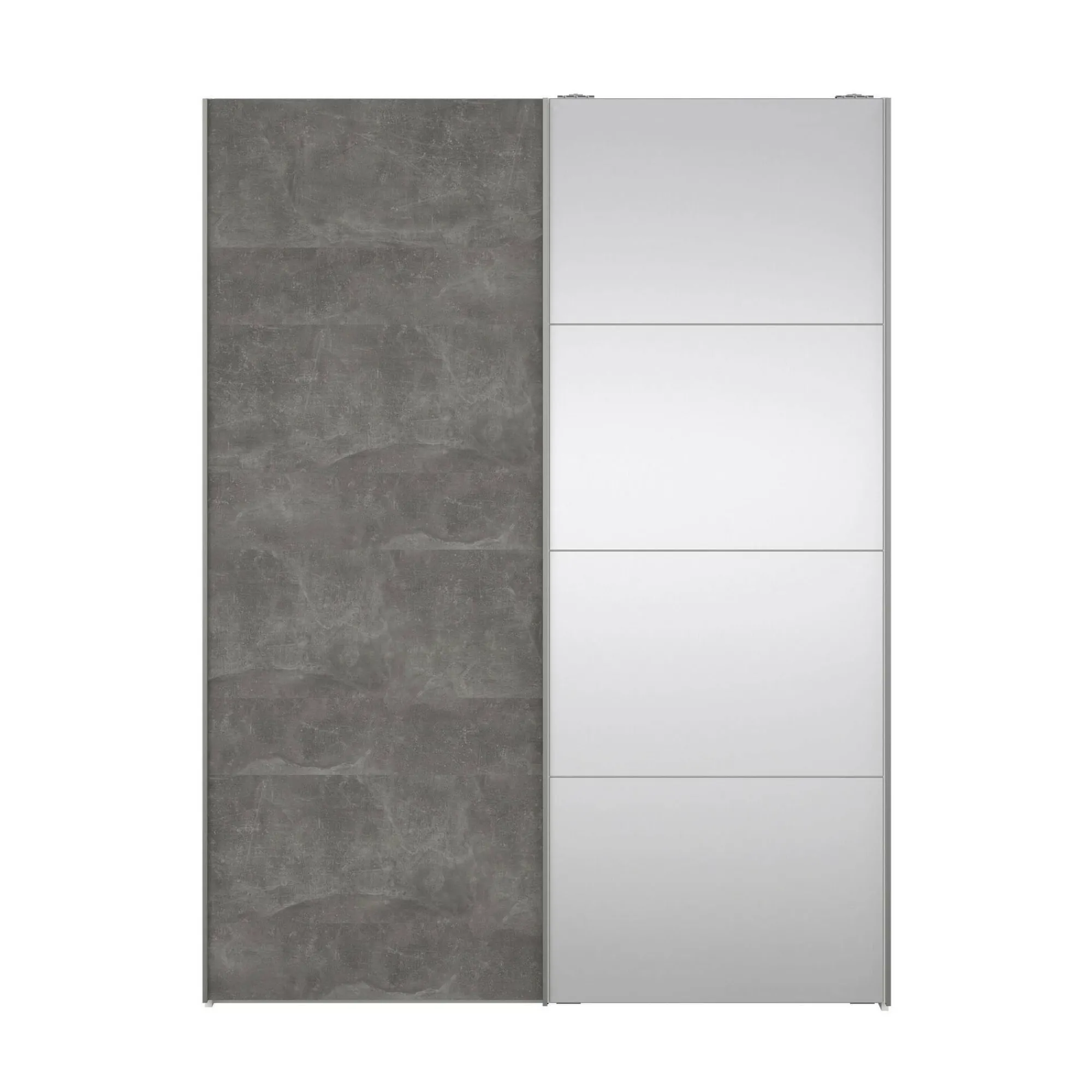 Guardaroba 2 ante Dspur, 61x150 h200 cm, Bianco e Grigio<Dmora Shop
