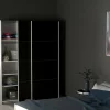 Guardaroba 2 ante Dstang, 61x150 h200 cm, Bianco e Nero<Dmora Clearance